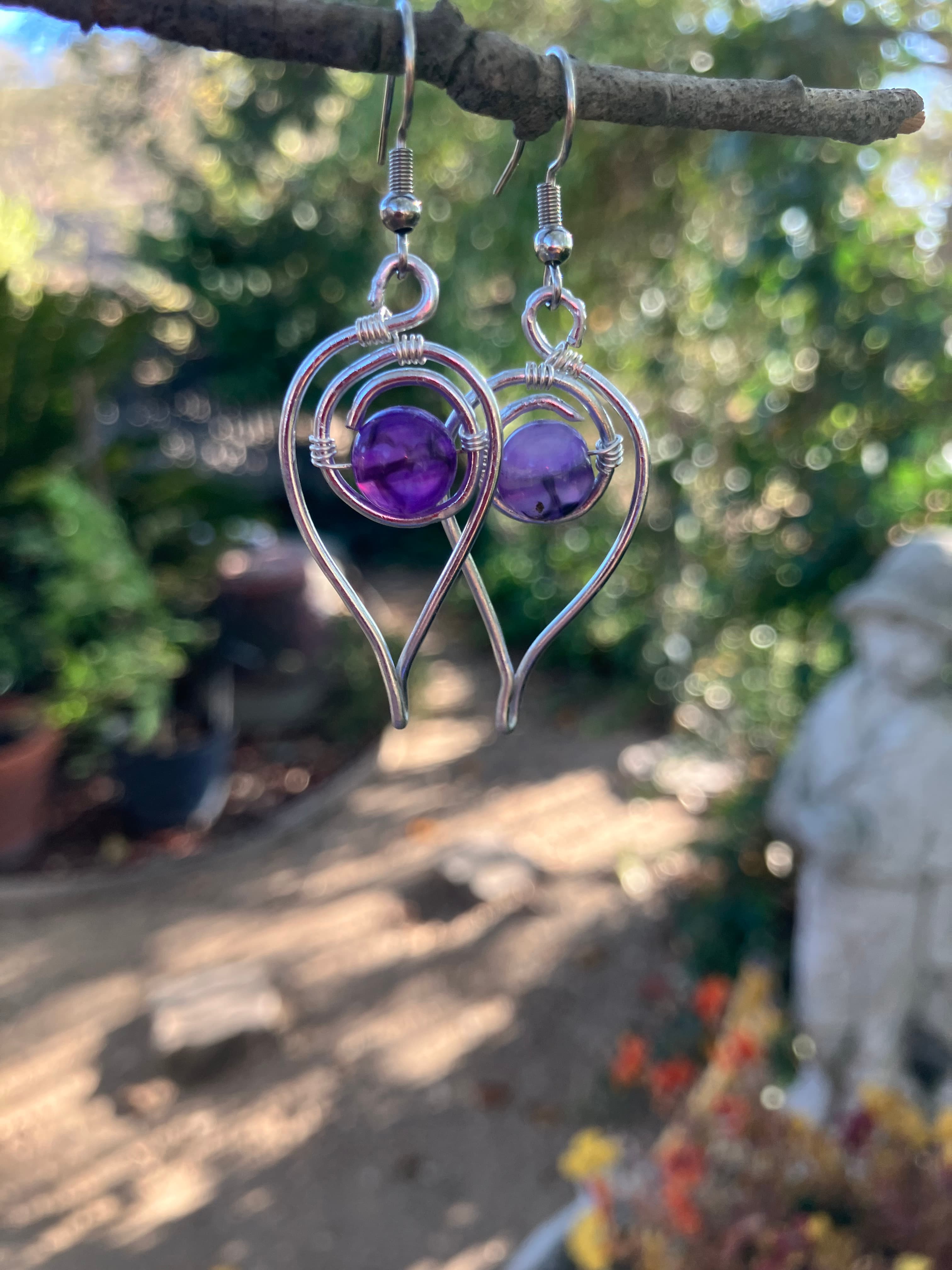 #29JG Silver ,amethyst swirl